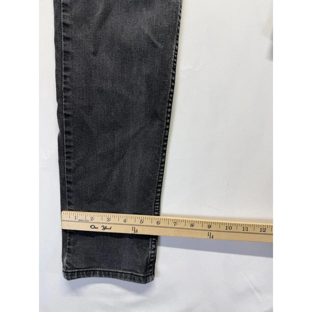 Levi's 512 Skinny Jeans Mens 32x34 (Fits 31x32) Dark Gray Denim Mid Rise Outdoor